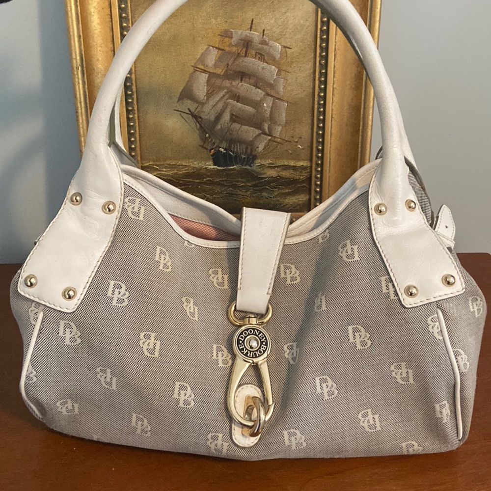 DOONEY & BURKE Logo Lock Satchel handbag